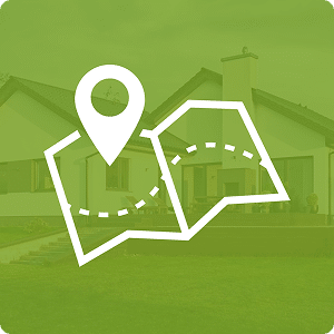 carte avec localisation pour indiquer plan et réseau du quartier